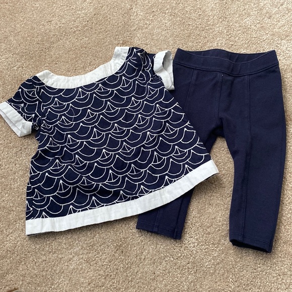 Janie and Jack Navy Matching Set - Picture 1 of 5